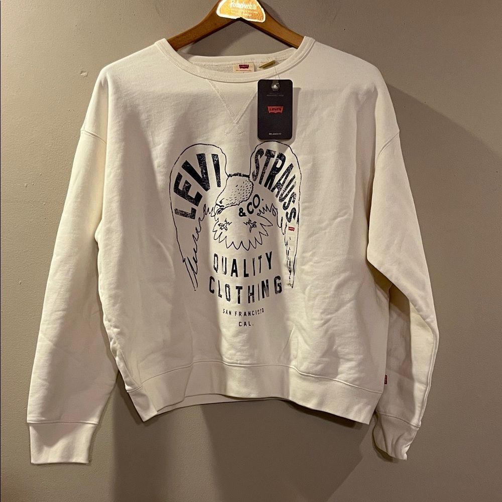 Levi's Cream Graphic Crewneck